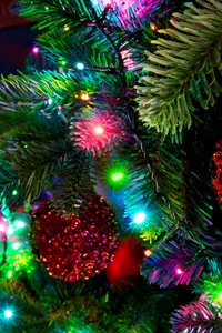 LED COMPACT LIGHTS TWINKEL EFFECT L.3400CM GROEN/SOFT MULTI - afbeelding 2