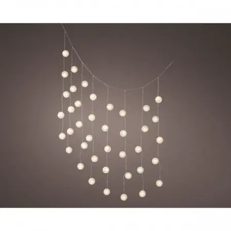 LED PARASOL PARTYLIGHT  WIT/WARM WIT L120CM40L - afbeelding 2