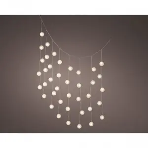 LED PARASOL PARTYLIGHT  WIT/WARM WIT L120CM40L - afbeelding 2