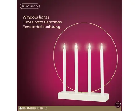 LED RAAMDECO BO L8B42H45CM WT/WWIT - afbeelding 3