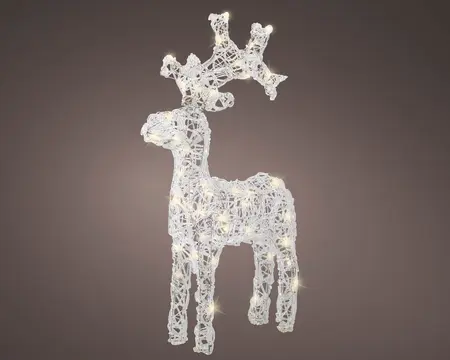 LED Rendier Zacht Acryl Steady - H61cm - afbeelding 3