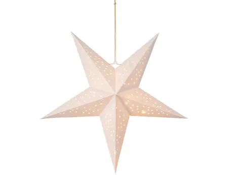 LED STER PAPIER  L.12CM X W.40CM X H.40CM WIT/WARM WIT - afbeelding 2