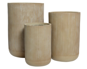 Logan Planter - D30/H47cm Terra