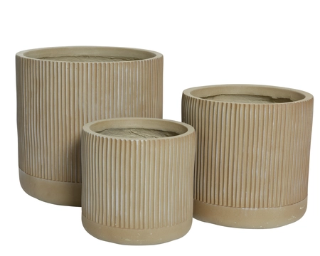 LOGAN PLANTER D30H30CM TERRA - afbeelding 1