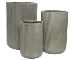 LOGAN PLANTER L24B24H37CM TAUPE - afbeelding 4