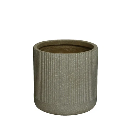 LOGAN PLANTER L36B36H36CM TAUPE - afbeelding 1
