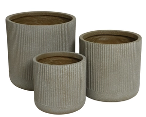 LOGAN PLANTER L36B36H36CM TAUPE - afbeelding 3