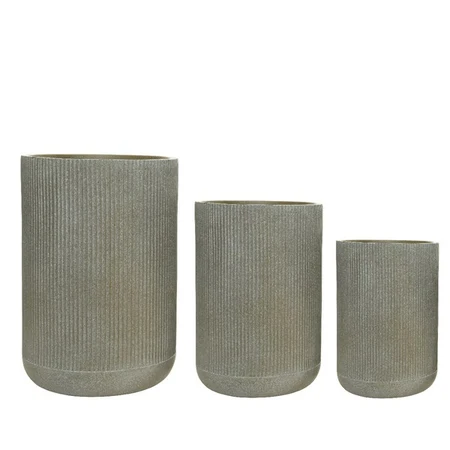 LOGAN PLANTER L37B37H55CM TAUPE - afbeelding 3