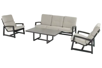 Luto Salontafel 140x75x45 cm - Donker antraciet keramisch blad - afbeelding 2