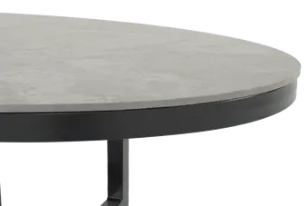 Luto Ovale Salontafel 160x90x45 cm - Donker antraciet keramisch blad - afbeelding 3