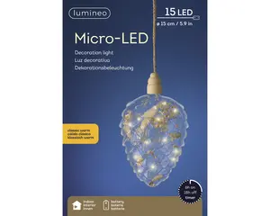 MICRO DENNENAPPEL H80CM-15L TRANSP.