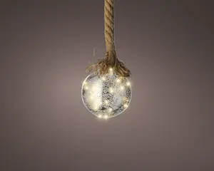 MICRO LED BALL D10CM-15L SILVER/CLASSIC WARM