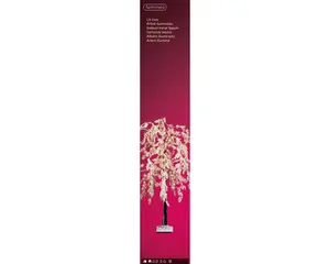 MICRO LED BOOM PVC WHITE FLOWER STEADY D70H.180CM WIT/WARM WIT - afbeelding 3