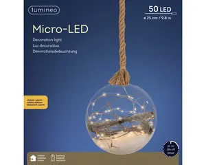 MICROLED BAL BO D25CM TRNSPR./KWRM - afbeelding 4