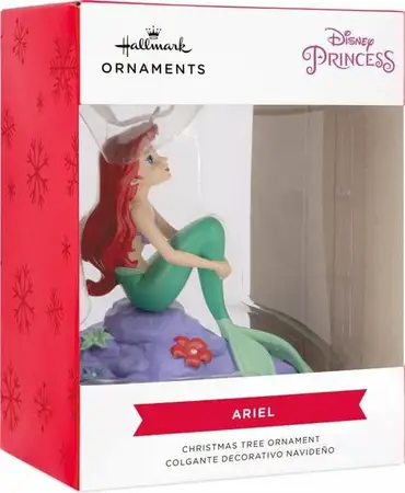 Hallmark Ornament – Ariel On Rock – Disney The Little Mermaid - afbeelding 2