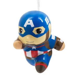 Hallmark Ornament – Decoupage Capt America – Marvel