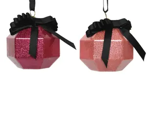 ORNAMENT GLS D8CM 2ST - afbeelding 2