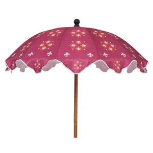 Parasol Bohemian D160H180Cm Rood - afbeelding 4
