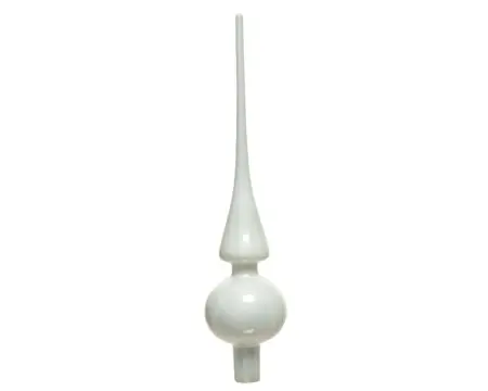 PIEK GLAS ENAMEL D6H.26CM WINTERWIT - afbeelding 1