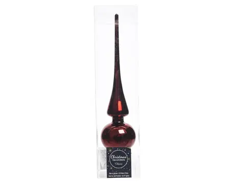 PIEK GLAS SHINY D6H.26CM OSSENBLOED - afbeelding 4