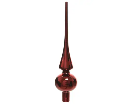 PIEK GLAS SHINY D6H.26CM OSSENBLOED - afbeelding 2