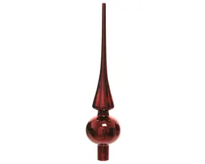 PIEK GLAS SHINY D6H.26CM OSSENBLOED - afbeelding 2
