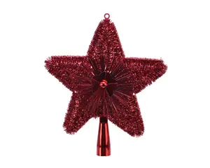 PIEK PVC SHINY TINSEL KERSTROOD L.2CM X W.21CM X H.23CM - afbeelding 2