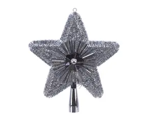 PIEK PVC SHINY TINSEL ZILVER L.2CM X W.21CM X H.23CM - afbeelding 2