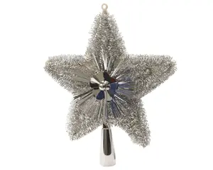 PIEK PVC SHINY TINSEL ZILVER L.2CM X W.21CM X H.23CM - afbeelding 2