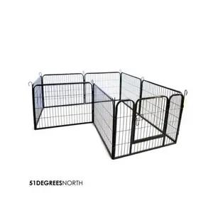 PL PLAYPEN 8PANEL BLACK 100X100 - afbeelding 4