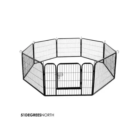 PL PLAYPEN 8PANEL BLACK 100X100 - afbeelding 5