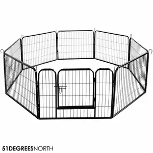 PL PLAYPEN 8PANEL BLACK 80X80 - afbeelding 5
