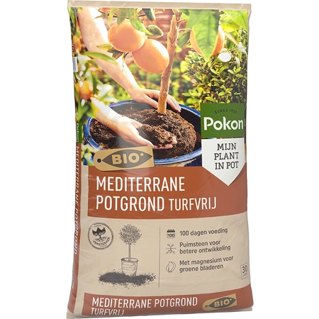 Pokon Bio Mediterrane Potgrond RHP Turfvrij  – 30 L - afbeelding 3