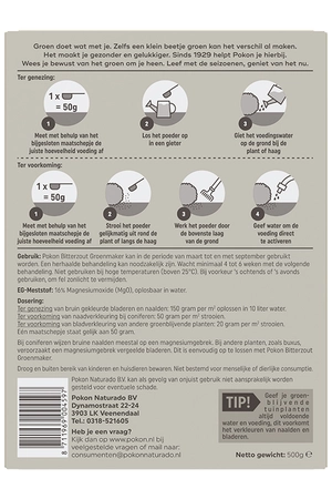 Pokon Bitterzout Groenmaker - 500 Gr - afbeelding 2