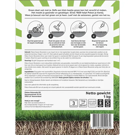 Pokon Gazon Revolutie - 1kg - afbeelding 3