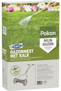 Pokon Gazonmest met Kalk 3-in-1 - 2kg