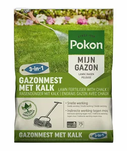 Pokon Gazonmest met Kalk 3-in-1 - 5kg