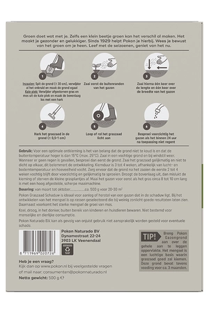 Pokon Graszaad Schaduw - 500gr - afbeelding 3