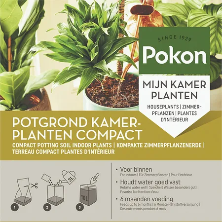 Pokon Kokos Potgrond Kamerplanten Compact - 10 L - afbeelding 1