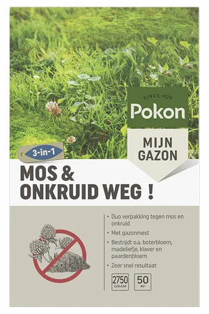 Pokon Mos En Onkruid Weg - 2,75 kg Voor 50m² - afbeelding 1
