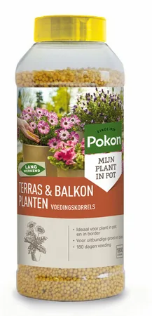 Pokon Terras & Balkon Planten Voedingskorrels – 1800 gram