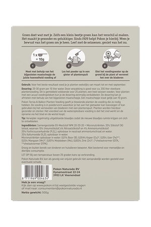 Pokon Terras & Balkon Planten Wateroplosbare Voeding – 500 gr - afbeelding 2