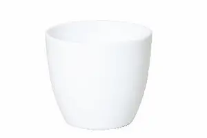 Pot Boule Wit - H 19 x D 22 cm