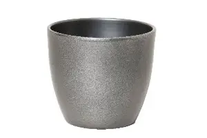 Pot Boule Metallic - H 27 x D 32 cm