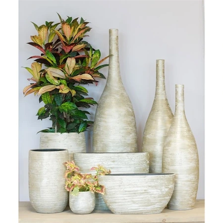 Pot Funchal - D29/H27cm Wit - afbeelding 2