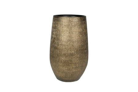Pot Hoog Ryan Shiny Gold Goud - H 50 x D 27 cm - afbeelding 1