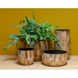 Pot Madeira Goud - H 16 x D 17 cm - afbeelding 2