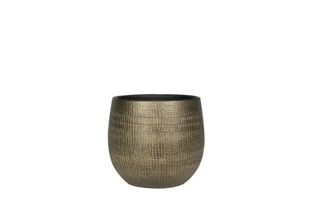 Pot Ryan - D22/H20cm Shiny Gold - afbeelding 1