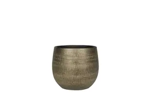 Pot Ryan - D22/H20cm Shiny Gold - afbeelding 1