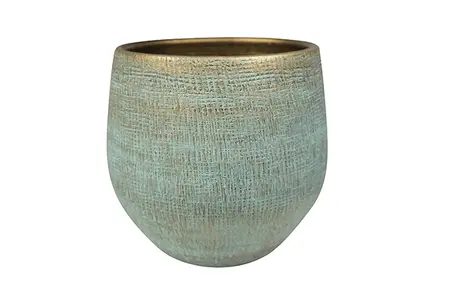 Pot Ryan - D31/H28cm Shiny Blue